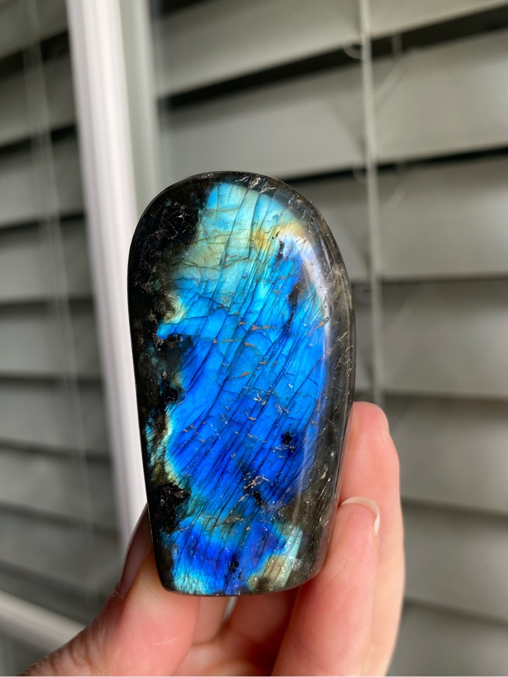 Labradorite Display Stone - Polished Blue Flash Home Accent